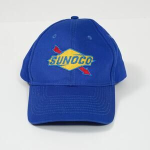 Sunoco Blue Snapback Cap | Metro Diesel Garage Embroidery | Adjustable Hat